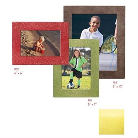 RLM DISTRIBUTION 4in. x 6in. Square Edge Leather Frames - Yellow HO2645262